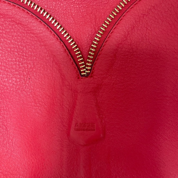 Aimee Kestenberg Gorgeous Coral Leather Handbag - Picture 3 of 11